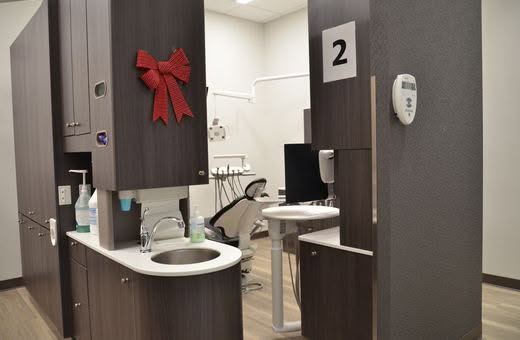 Clean, modern treatment bay